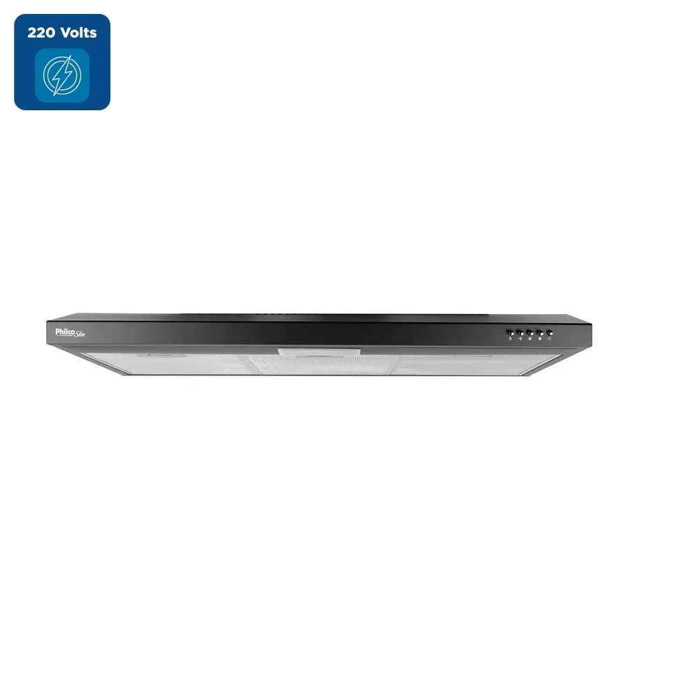 Depurador de Ar Philco Slim 90cm 3 Velocidades Preto PDR90P – 220 Volts - Image 2