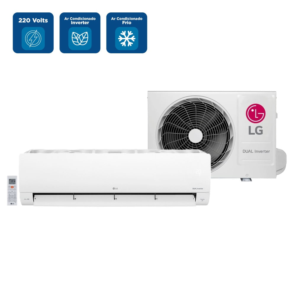 Ar Condicionado Split LG AI Dual Inverter Voice 9000 BTU/h Frio S3-Q09AA31C - 220 Volts - Image 2