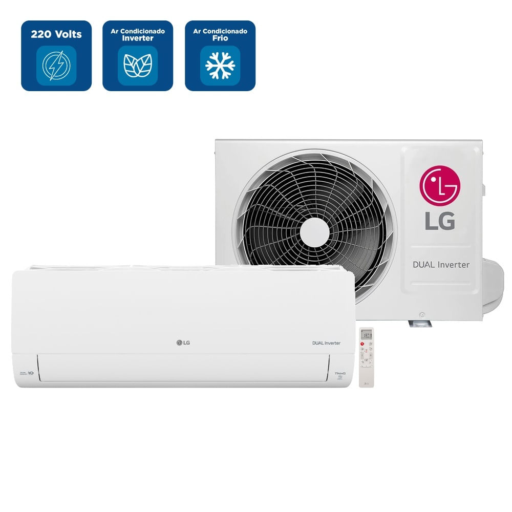 Ar Condicionado Split LG Dual Inverter AI Voice 18000 BTU/h Frio S3-Q18KL31C - 220 Volts - Image 2