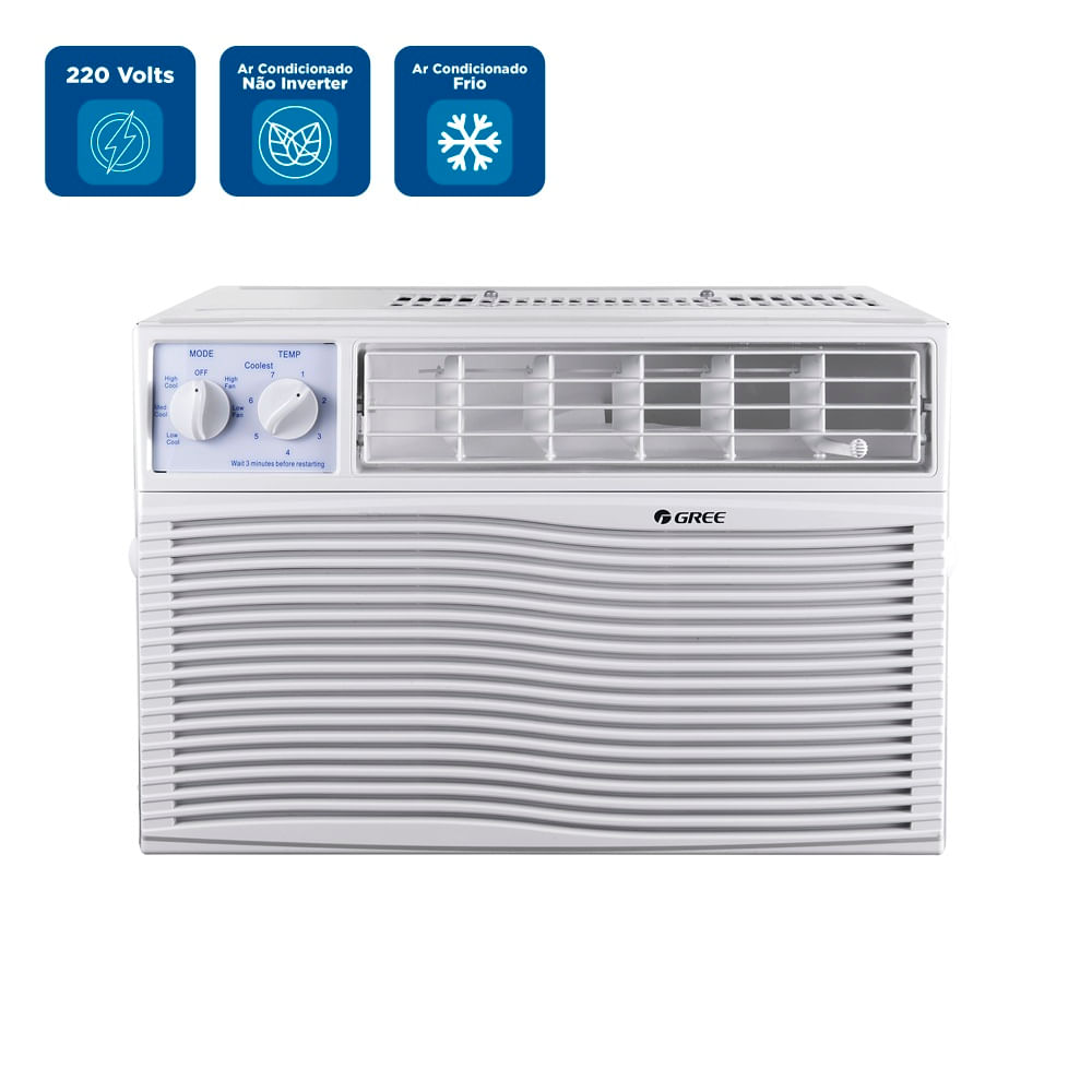 Ar Condicionado Janela Gree 18000 BTU/h Frio Mecânico GJC21BY-D6NMND1B - 220 Volts - Image 2