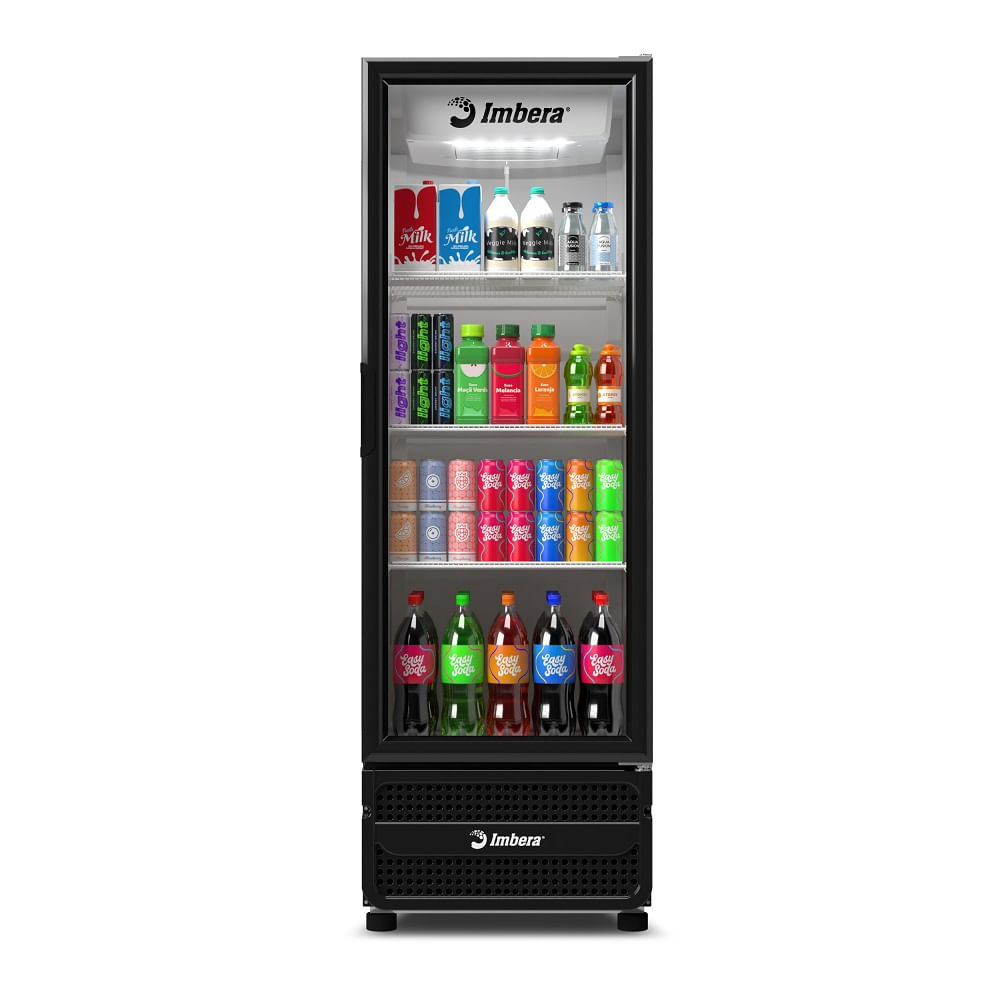 Expositor Vertical Imbera 453 Litros Inverter Porta de Vidro Padrão Preto VRS16 - Bivolt - Image 3