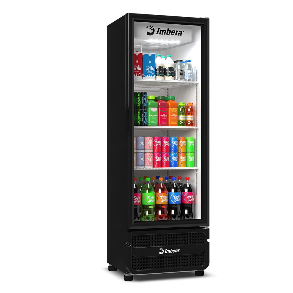 Expositor Vertical Imbera 453 Litros Inverter Porta de Vidro Padrão Preto VRS16 - Bivolt - Image 5