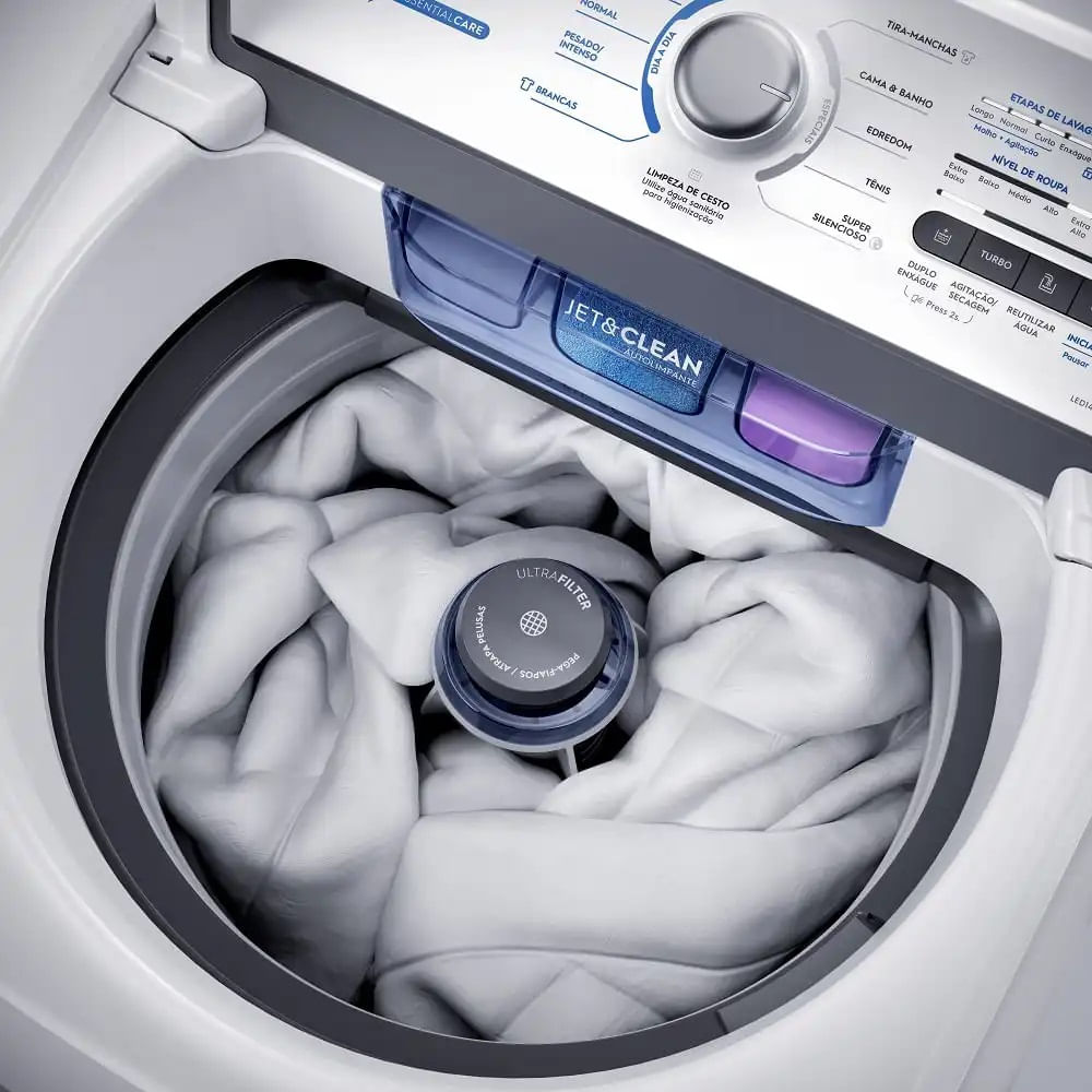 Lavadora de Roupas Electrolux 14Kg Essential Care Jet&Clean e Ultra Filter Branca LED14 - 220 Volts - Image 5