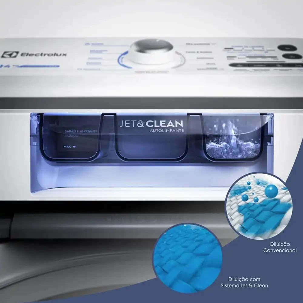 Lavadora de Roupas Electrolux 14Kg Essential Care Jet&Clean e Ultra Filter Branca LED14 - 220 Volts - Image 4