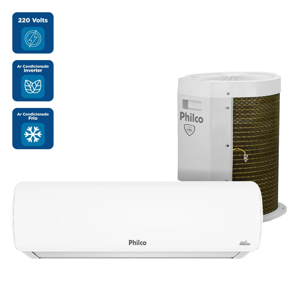 Ar Condicionado Split Philco Inverter 24000 BTU/h Frio PAC24FTW - 220 Volts - Image 2
