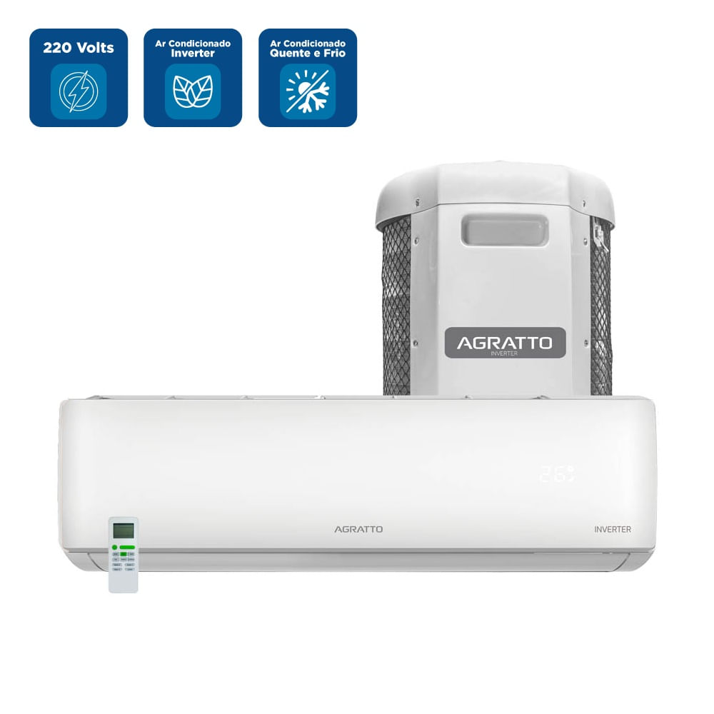 Ar Condicionado Split Inverter Agratto Zen Top 9000 BTU/h Quente e Frio ZICST9QF - 220 Volts - Image 2