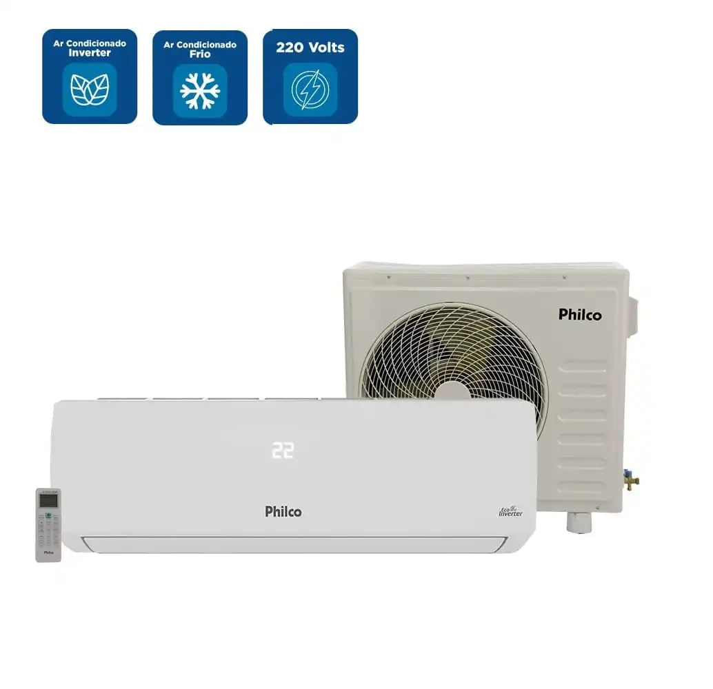 Ar Condicionado Split Hi Wall Inverter Philco 30000 BTU/h Frio PAC30000IFM8 – 220 Volts - Image 2