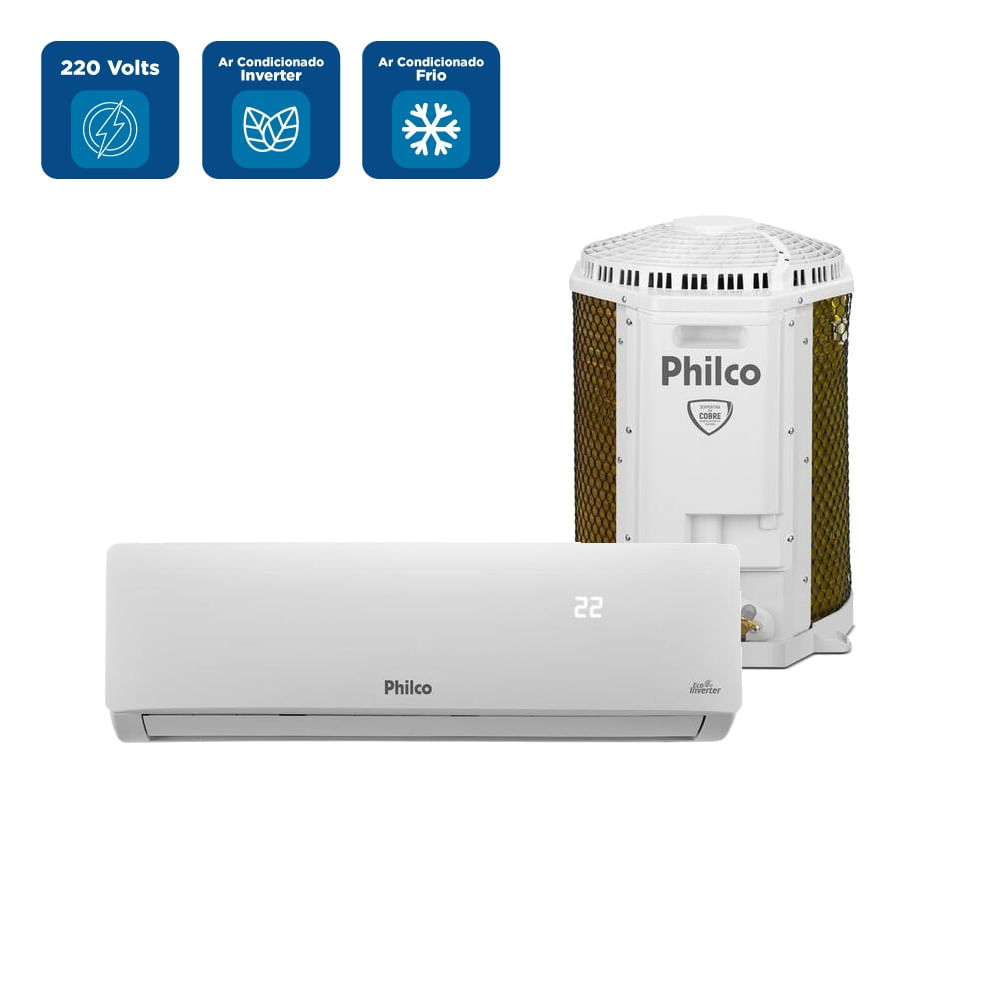 Ar Condicionado Split Philco Inverter 12000 BTU/h Frio PAC12FTW - 220 Volts - Image 2
